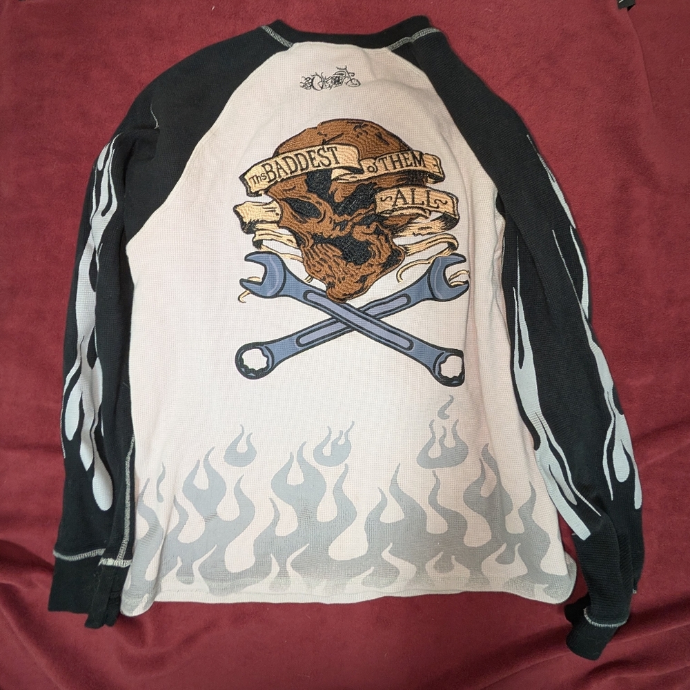RiderDie "Baddest Of Them All" Waffle Knit Long Sleeve - Size 2XL